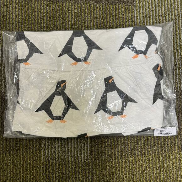 NWT Peplum Longsleeve Penguin Holiday Winter Sz 10 Monica + Andy organic cotton - Picture 4 of 6